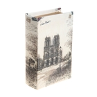 Ключница-книга дерево "Собор в Париже" 17х11х5 см - Фото 1