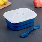 Контейнер складной с крышкой «Бланш», 1,1 л, цвет МИКС - Фото 1