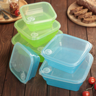Набор контейнеров пластиковых с крышками «Универсал», 3 шт: 400, 800, 1200 мл, 18×18×7 см, цвет МИКС - Фото 8