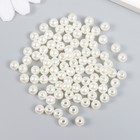 Бусины для творчества пластик «Жемчуг» (набор 100 шт.) 0.6×0.6 см - Фото 2