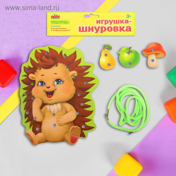 Шнуровка фигурная "Ёжик" - Фото 1