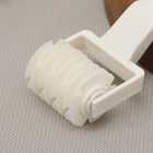 Валик для нарезки теста Доляна «Сетка», 20×7×4.5 см, белый - Фото 6