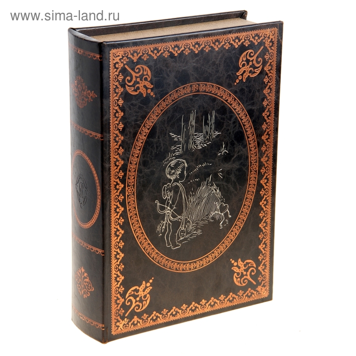 Сейф дерево книга "Похождения купидона" 30х21х7 см - Фото 1