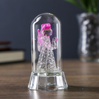 Сувенир стекло "Ангелок в ажурном платье" со светом, МИКС, 7,5х4 см - Фото 2