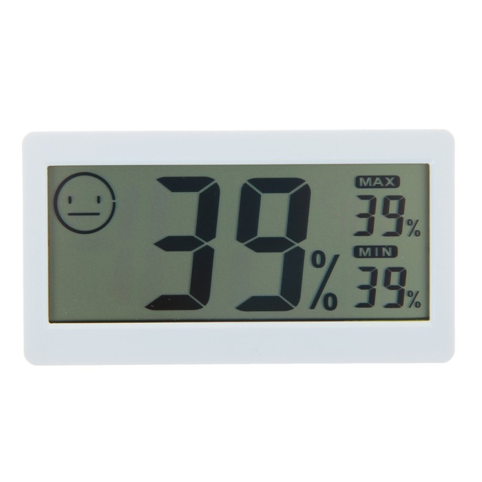 Термометр Luazon LTR-11, электронный, с гигрометром, белый - фото 1881750621