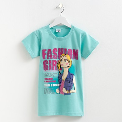 Футболка для девочки Collorista "Fashion Girl", рост 146-152 см (38), 11-12 лет