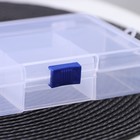 Органайзер для хранения, пластик, 5 отделений, 14.5×10×3.5 см, прозрачный - Фото 6