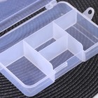 Органайзер для хранения, пластик, 5 отделений, 14.5×10×3.5 см, прозрачный - Фото 3