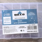 Органайзер для хранения RICCO, 24 ячейки, 19,5×13,5×2 см, цвет МИКС - Фото 7