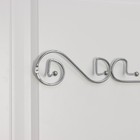 Вешалка настенная на 6 крючков Доляна «Меандр», 47×5×7 см, цвет хром - Фото 3