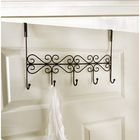 Вешалка на дверь на 5 крючков Доляна «Узор», 27,5×11,5×25,5 см, цвет коричневый - Фото 2