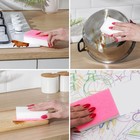 Губка меламиновая для удаления пятен, с абразивным слоем, 11×7×3 см, МИКС - Фото 6