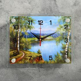 Часы-картина настенные, серия: Природа, "Природа", плавный ход, 20 х 26 см