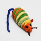 Мышь-погремушка махровая, 7 см, микс цветов - фото 8252066