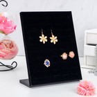 Подставка под кольца чёрная, бархат, 50 шт 20*10*25 см - Фото 2