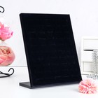 Подставка под кольца чёрная, бархат, 50 шт 20*10*25 см - Фото 3