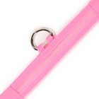 Ошейник с подсветкой размер S, ОШ 35-43 х 2,5 см, 3 режима свечения розовый - Фото 9