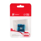 Колпачок на вентиль TORSO, сине-голубой, набор 4 шт - Фото 3