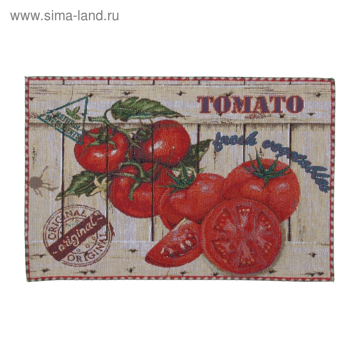 Салфетка из гобелена Dekortex "Фреш томат", размер 38х25 см - Фото 1