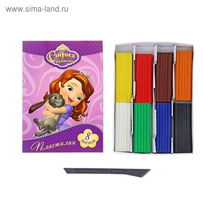 Пластилин 8 цветов Disney "София" - Фото 1