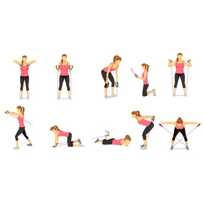 Эспандер ONLYTOP «Динамик-2» для лыжника, пловца, двойная резина с мягкими ручками