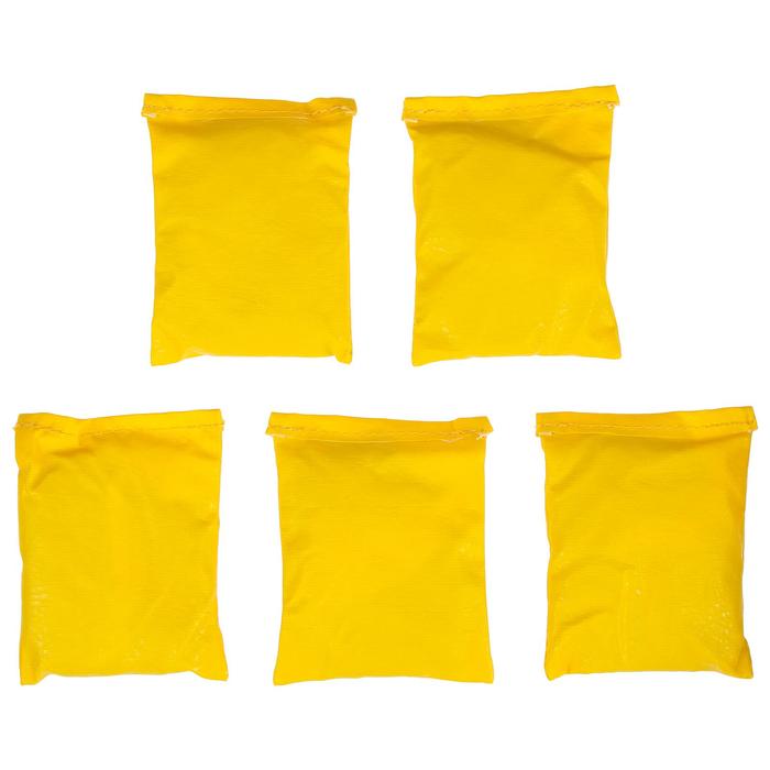 Мешочки для метания, набор 5 шт. по 400 г, цвета МИКС - Фото 1