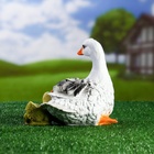 Садовая фигура из полистоуна «Утка с утёнком», 20×15×23 см - Фото 6