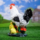 Садовая фигура из полистоуна «Курица с цыплятами», 33×17×25 см 1126900 - фото 319850668