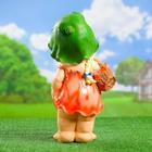 Садовая фигура из полистоуна «Девочка - гном с корзинкой», 26×18×52 см - Фото 3