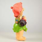 Садовая фигура из полистоуна «Девочка - гном с корзинкой», 26×18×52 см - Фото 5