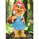 Садовая фигура из полистоуна «Девочка - гном с корзинкой», 26×18×52 см - Фото 8