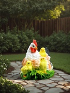 Садовая фигура из полистоуна «Курица Наседка», 27×20×22 см - Фото 3