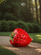 Садовая фигура из полистоуна «Клубника», 27×30×36 см - Фото 3