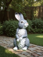 Садовая фигура из полистоуна «Заяц полевой», 33×21×18 см - Фото 3