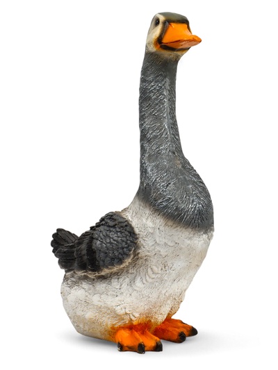 Садовая фигура из полистоуна «Гусь с длинной шеей», 46×27×16 см