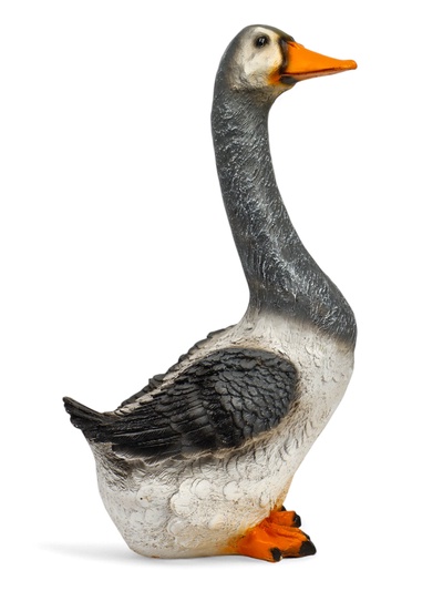 Садовая фигура из полистоуна «Гусь с длинной шеей», 46×27×16 см