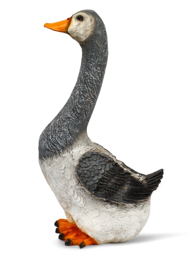 Садовая фигура из полистоуна «Гусь с длинной шеей», 46×27×16 см