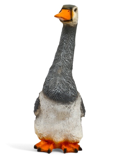 Садовая фигура из полистоуна «Гусь с длинной шеей», 46×27×16 см