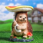 Садовая фигура "Поилка ёж под грибом" 19х18х23см - Фото 5