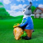 Садовая фигура "Заяц с мешком моркови" 20х15х38см - Фото 10