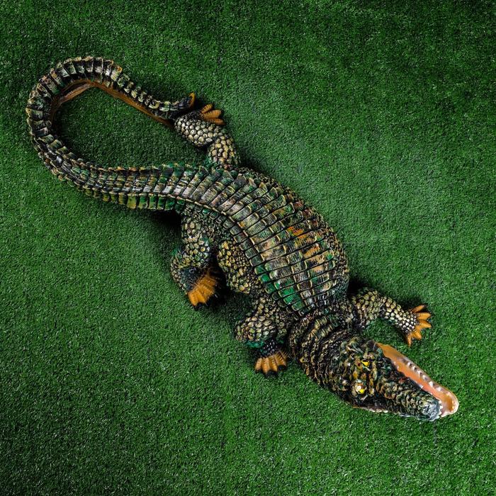Садовая фигура "Крокодил" 83х28х32см - фото 1906793863