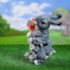 Садовая фигура "Зайцы с грибами" 21х19х27см - Фото 7