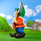 Садовая фигура из полистоуна «Гном с лопатой», 72×26×38 см - Фото 8