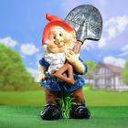 Садовая фигура из полистоуна «Гном с лопатой», 72×26×38 см - Фото 10