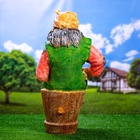 Садовая фигура из полистоуна «Баба Яга на ступе с кошкой», 74×36×40 см, МИКС - Фото 6