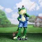 Садовая фигура из полистоуна «Лягушонок рыбак», 40×12×18 см - Фото 10