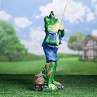 Садовая фигура из полистоуна «Лягушонок рыбак», 40×12×18 см - Фото 11