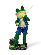 Садовая фигура из полистоуна «Лягушонок рыбак», 40×12×18 см - Фото 4