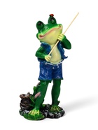 Садовая фигура из полистоуна «Лягушонок рыбак», 40×12×18 см - Фото 5