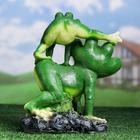 Садовая фигура "Лягушки гимнастки" 16х19х26см - Фото 3